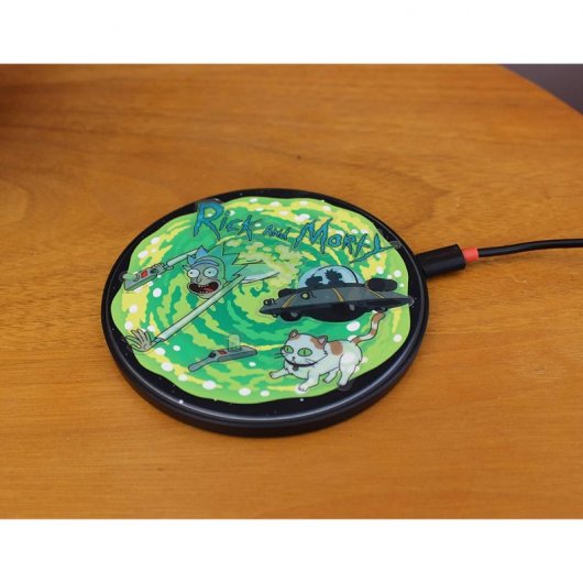 Lazerbuilt Rick y Morty Base de Carga Inalámbrica 10W