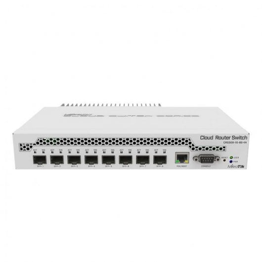 Switch gestito Mikrotik CRS309-1G-8S+IN 8 porte SFP+ 10 Gbps + 1 porta Gigabit Ethernet