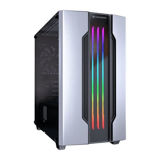 Cougar Gemini M ARGB Vetro Temperato USB 3.0 Nero/Argento