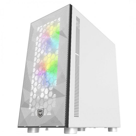 Nfortec Eris Cristal Templado USB 3.0 RGB Blanca