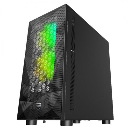 Nfortec Eris Cristal Templado USB 3.0 RGB Negra