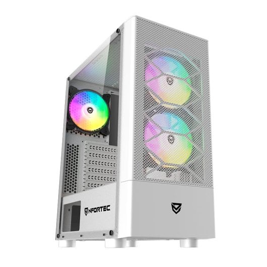 Nfortec Caelum White RGB Vidro Temperado USB 3.0 Recondicionada