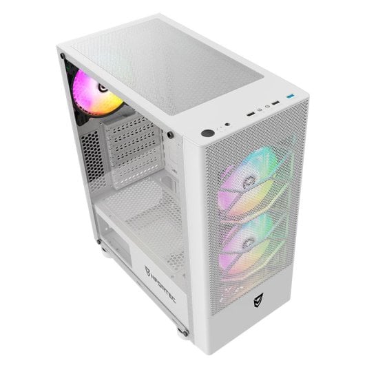 Nfortec Caelum White RGB Vidro Temperado USB 3.0 Recondicionada