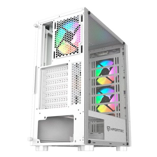 Nfortec Caelum White RGB Vidro Temperado USB 3.0 Recondicionada