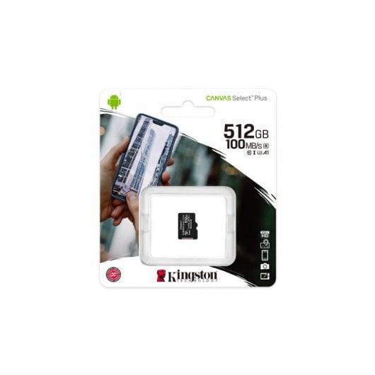 Kingston Canvas Select Plus 512GB MicroSDXC UHS-I U3 V30 Clase 10