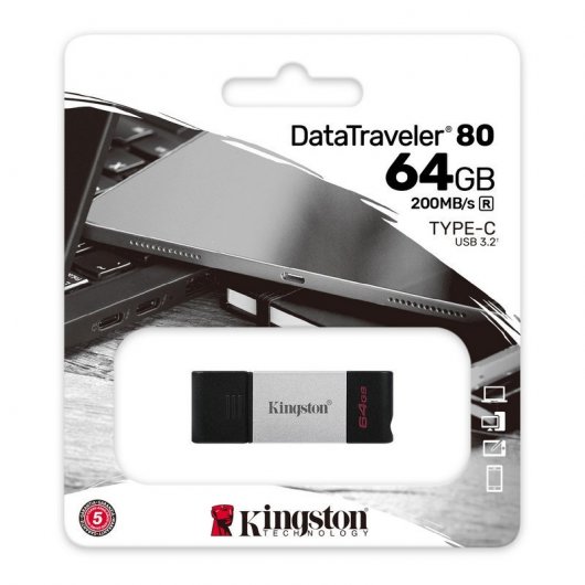 Kingston DataTraveler 80 64GB USB-C 3.2 Gen1