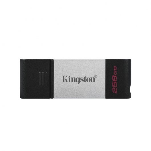 Kingston Technology DataTraveler 80 lecteur USB flash 256 Go USB Type-C 3.2 Gen 1 (3.1 Gen 1) Noir, Argent