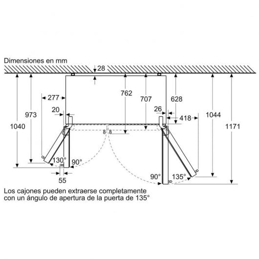 Balay 3FAF494XE Frigorífico Americano F Acero Inoxidable
