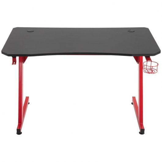 HomCom Mesa Gaming Negra/Roja