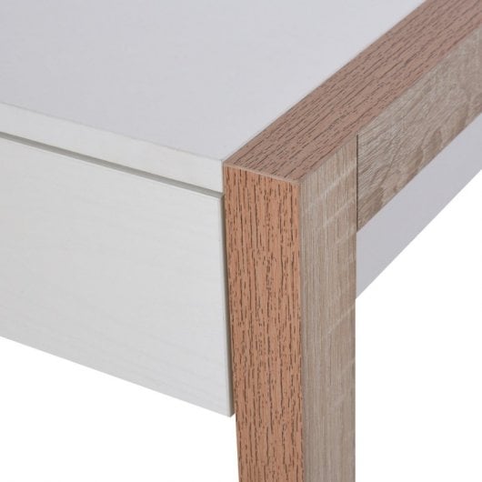 HomCom Mesa de Escritorio 120x60x75cm Blanca
