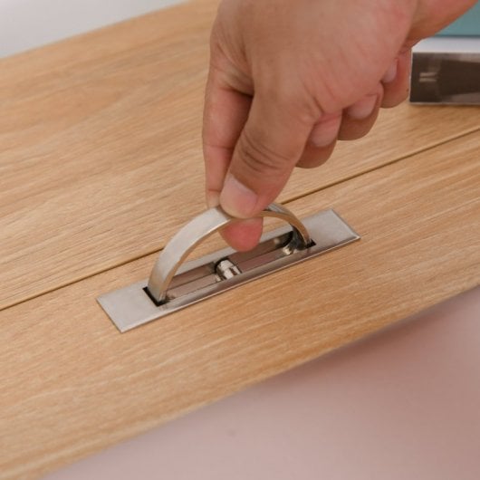HomCom Mesa de Escritorio Elevable Tablero Ajustable 120x60x76cm Madera/Blanco