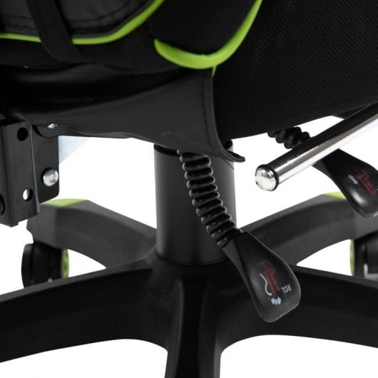 Vinsetto Silla Ergonómica con Reposapiés Verde/Negra