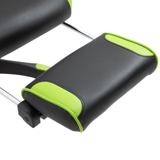 Vinsetto Silla Gaming con Reposapiés Verde/Negra