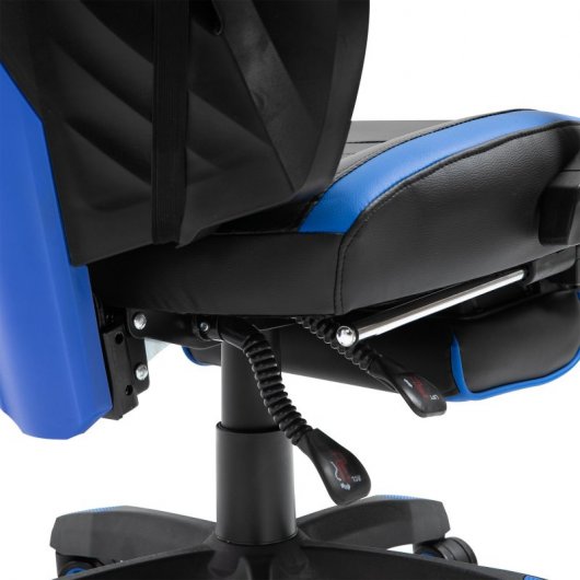 Vinsetto Silla Gaming con Reposapiés Azul/Negra