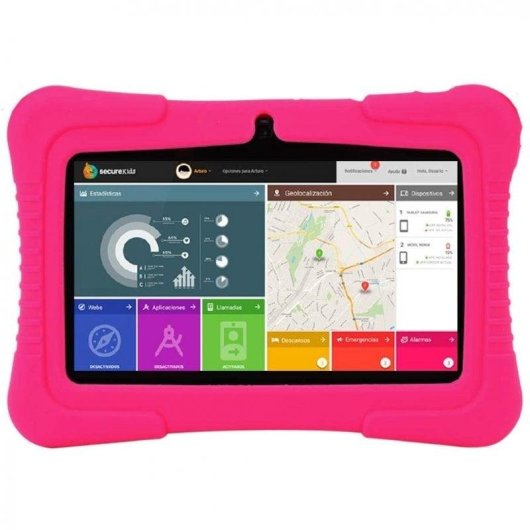 Tablet SaveFamily Tablet Infantil WiFi 7" 16GB Rosa