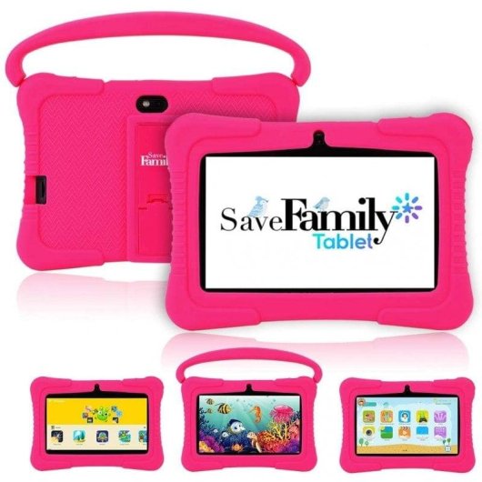 Tablet SaveFamily Tablet Infantil WiFi 7" 16GB Rosa