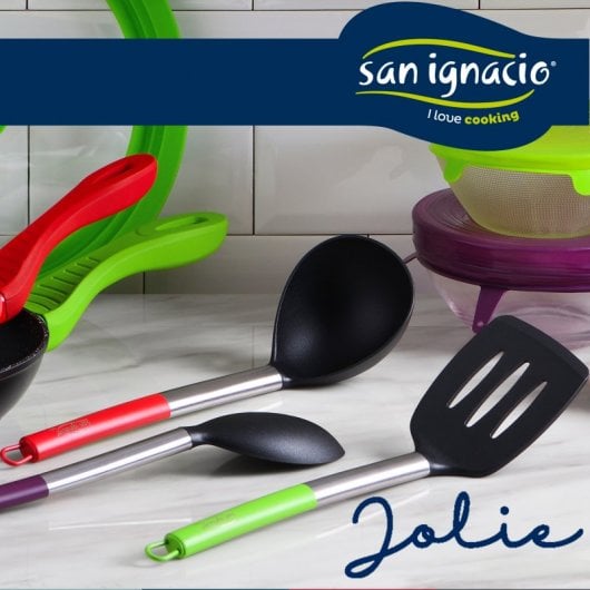 Bergner Jumpy Set 3 Sartenes de Aluminio 20, 24 y 28cm + 3 Utensilios San Ignacio Jolie