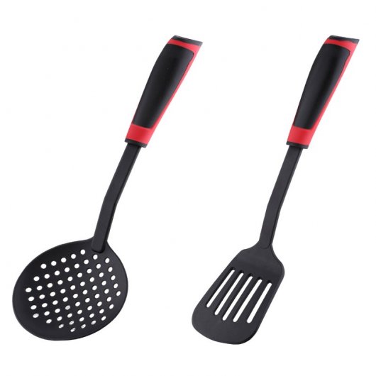 Bergner Set de Sartenes Marrones de Aluminio 20 y 24 cm + Set de 2 Utensilios de Cocina
