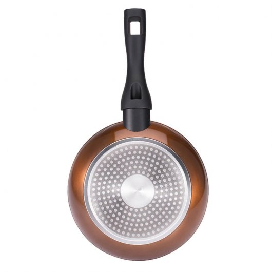 Bergner Set de Sartenes Marrones de Aluminio 20 y 24 cm + Set de 2 Utensilios de Cocina