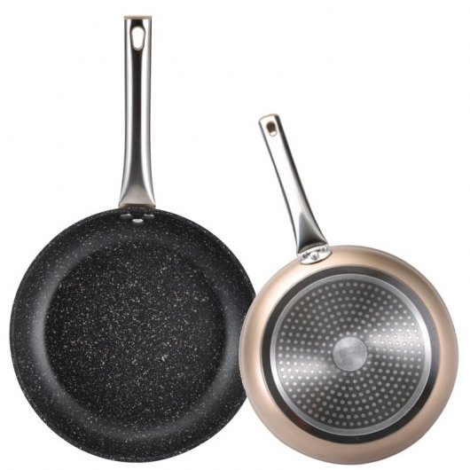 Bergner Neon Champagne Set 2 Sartenes de Aluminio 20 y 30cm