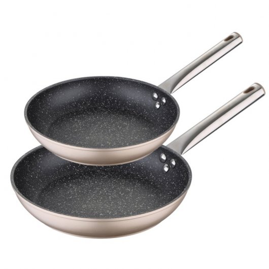 Bergner Neon Champagne Set 2 Sartenes de Aluminio 20 y 30cm