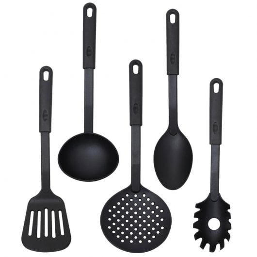 Bergner Nórdica Set de Sartenes de Aluminio 18, 20 y 24 cms + Set de 5 Utensilios de Cocina