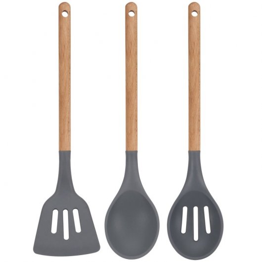 Bergner Neon Classic Set de 2 Sartenes de Aluminio 20 y 24cm + Set de 3 Utensilios San Ignacio Daimiel