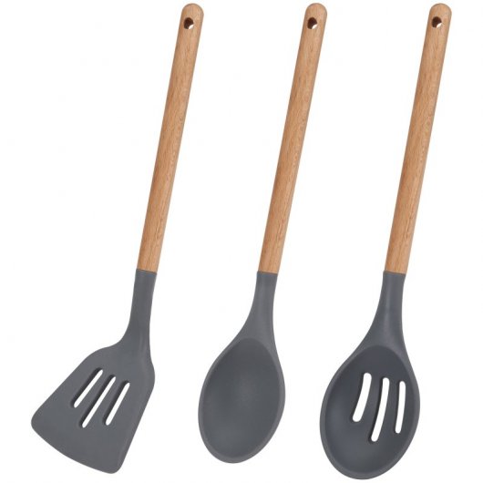 Bergner Neon Classic Set de 2 Sartenes de Aluminio 20 y 24cm + Set de 3 Utensilios San Ignacio Daimiel