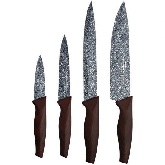 San Ignacio Professional Chef Platinum Set 2 Sartenes de Aluminio 20 y 24cm + 3 Utensilios + 4 Cuchillos de Cocina