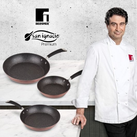 San Ignacio Premium Set 3 Sartenes de Aluminio 20, 24 y 28cm