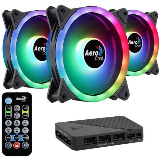 Kit Aerocool DUO12PRO ARGB 3 ventole da 120 mm