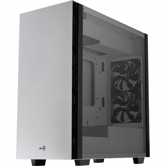 Aerocool FLO Cristal Templado USB 3.1 Blanca