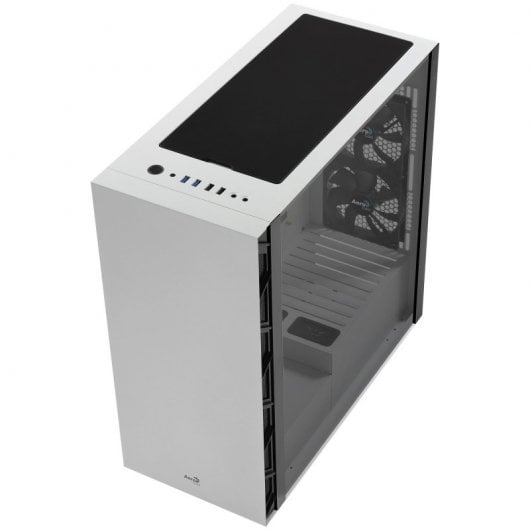 Aerocool FLO Cristal Templado USB 3.1 Blanca