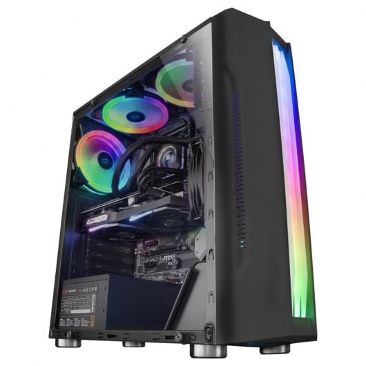 Mars Gaming MCK Cristal Templado RGB USB 3.0 Negra