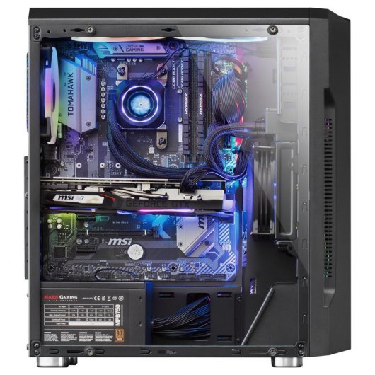 Mars Gaming MCK Cristal Templado RGB USB 3.0 Negra