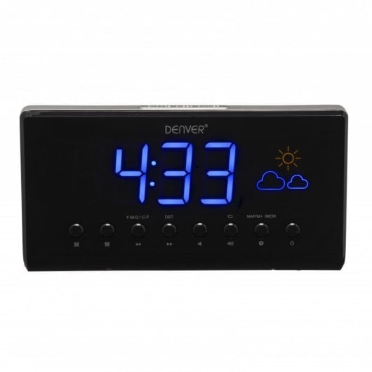 Denver CR-718 Radio Despertador Negro