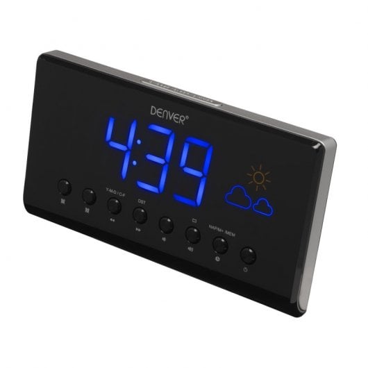 Denver CR-718 Radio Despertador Negro