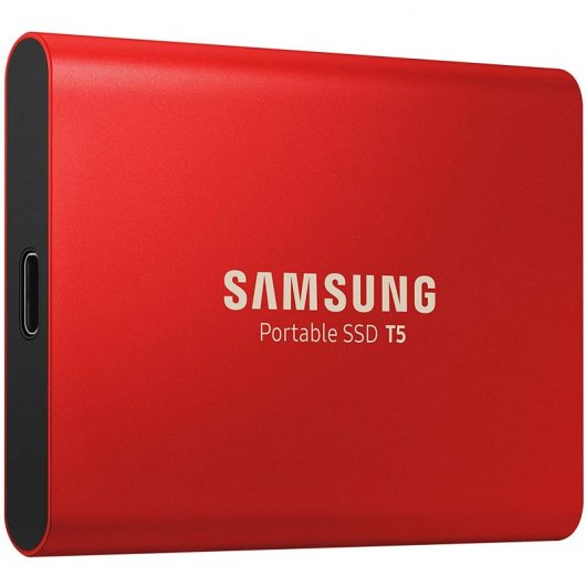 Samsung T5 SSD Externo 500GB USB-C 3.1 Rojo