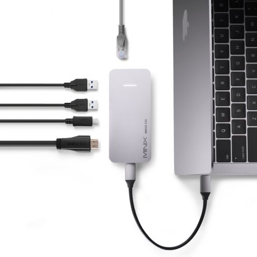 Minix NEO Storage Plus USB-C Centro de Almacenamiento SSD Multipuerto