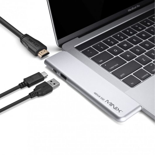 Minix Neo Storage Pro Hub de Almacenamiento SSD Multipuerto USB-C para MacBook