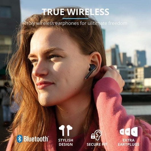 Trust Nika Touch Auricolare True Wireless Stereo (TWS) In-ear Musica e Chiamate Bluetooth Nero
