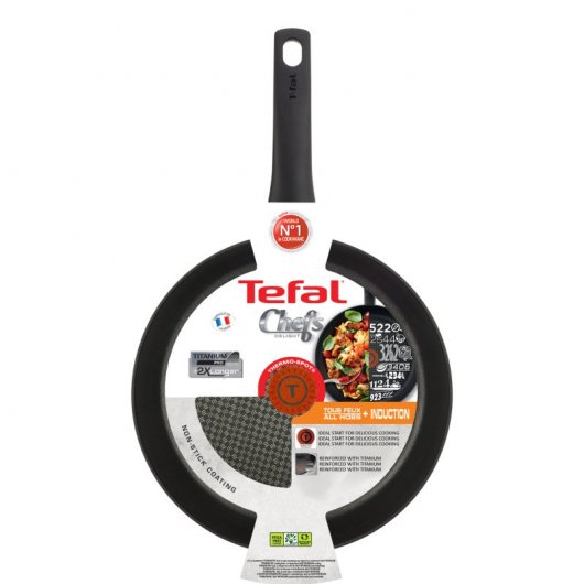 Tefal Chef Inducción C69490PT Set 2 Sartenes Antiadherentes 22/28cm