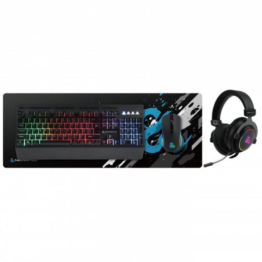 Newskill Manticore Combo Teclado + Rato + Tapete + Auscultadores