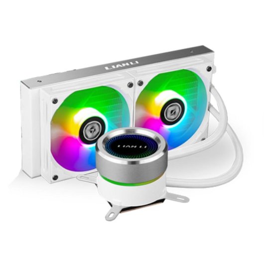 Refrigeración Líquida Lian Li Galahad AIO 240mm 2 Ventiladores RGB Blanco