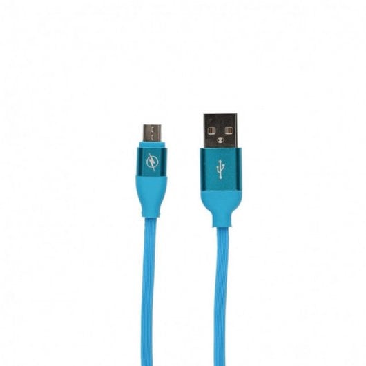 Contatto Cavo da USB-A a MicroUSB da 1,5 m Blu