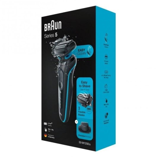 Braun Series 5 50-M1200S Afeitadora Seco/Mojado