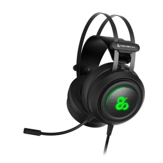 Auriculares Newskill Drakain con cable Jack 3,5 mm y USB RGB Gaming Negro