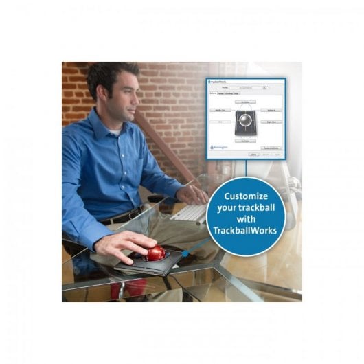 Kensington SlimBlade Trackball Ergonómico Negro