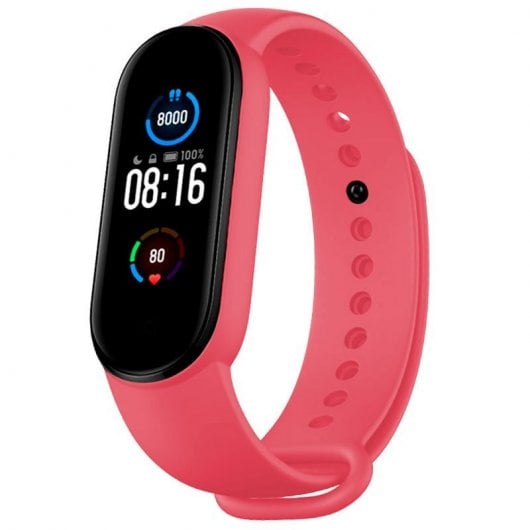 Cooles rosa glattes Armband für Xiaomi Mi Band 5 / Mi Band 6 / Amazfit Band 5