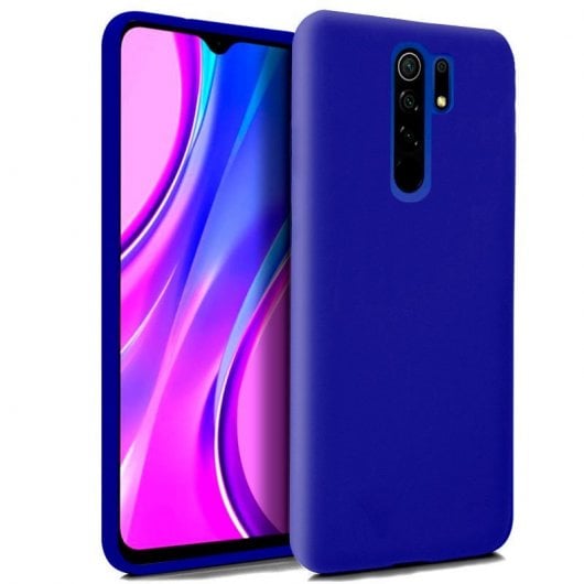 Cool Funda Silicona Azul para Xiaomi Redmi 9